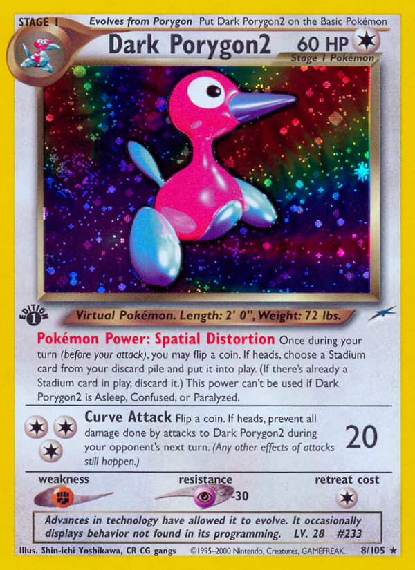 Dark Porygon2 (8/105) [Neo Destiny 1st Edition] | Enigma On Main