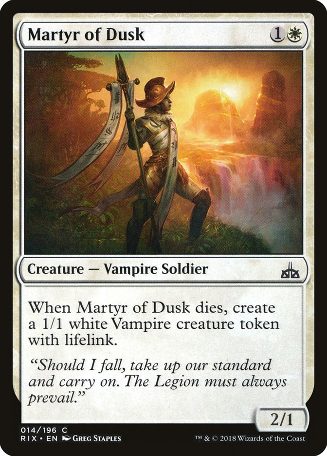 Martyr of Dusk [Rivals of Ixalan] | Enigma On Main