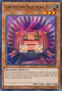 Construction Train Signal Red [Legendary Duelists: Sisters of the Rose] [LED4-EN043] | Enigma On Main
