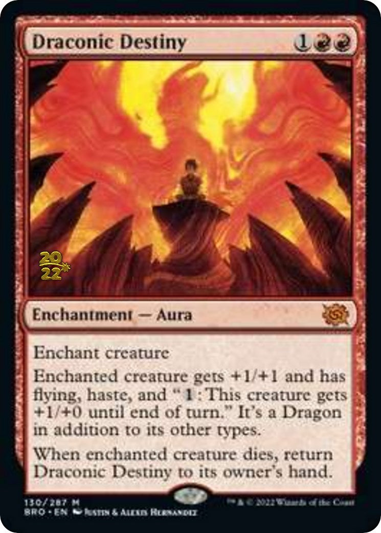 Draconic Destiny [The Brothers' War: Prerelease Promos] | Enigma On Main