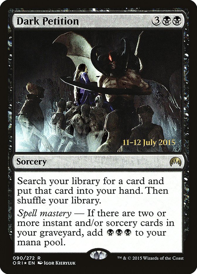 Dark Petition [Magic Origins Prerelease Promos] | Enigma On Main