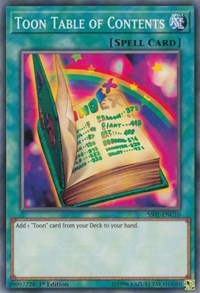 Toon Table of Contents [Speed Duel Decks: Destiny Masters] [SS01-ENC10] | Enigma On Main