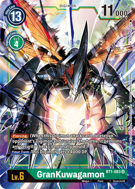 GranKuwagamon [BT1-083] (Alternate Art) [Release Special Booster Ver.1.5] | Enigma On Main