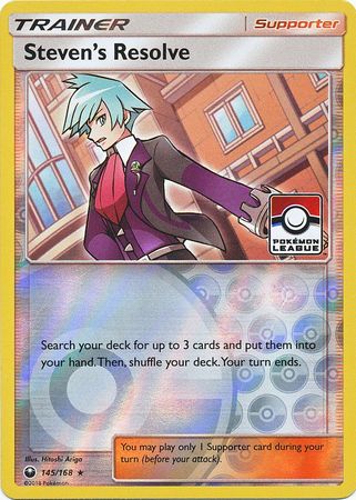 Steven's Resolve (145/168) (League Promo) [Sun & Moon: Celestial Storm] | Enigma On Main