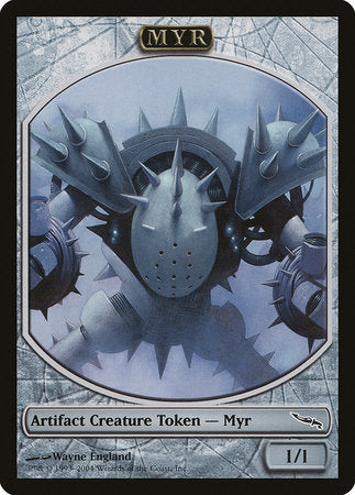 Myr Token (Mirrodin) [Magic Player Rewards 2004] | Enigma On Main