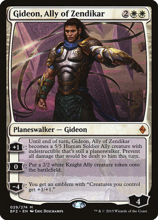 Gideon, Ally of Zendikar [Battle for Zendikar] | Enigma On Main