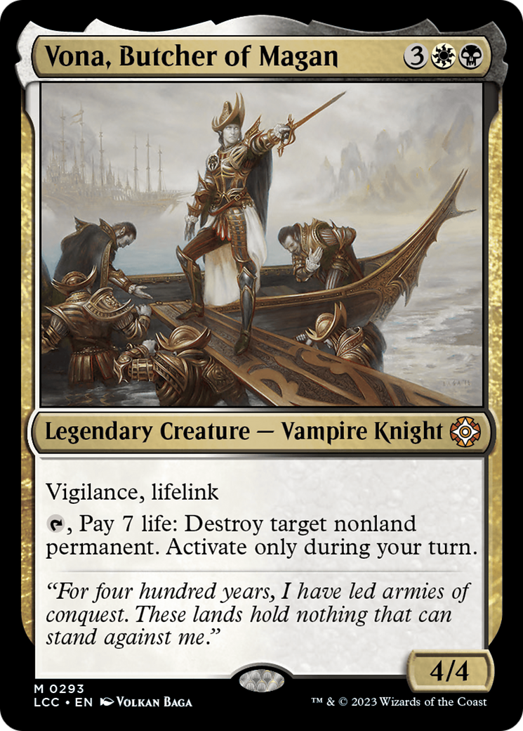 Vona, Butcher of Magan [The Lost Caverns of Ixalan Commander] | Enigma On Main