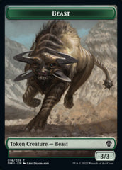 Phyrexian // Beast Double-sided Token [Dominaria United Tokens] | Enigma On Main