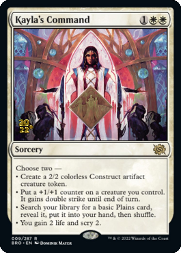 Kayla's Command [The Brothers' War: Prerelease Promos] | Enigma On Main