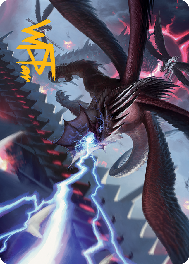 Defiant Thundermaw Art Card (Gold-Stamped Signature) [March of the Machine Art Series] | Enigma On Main