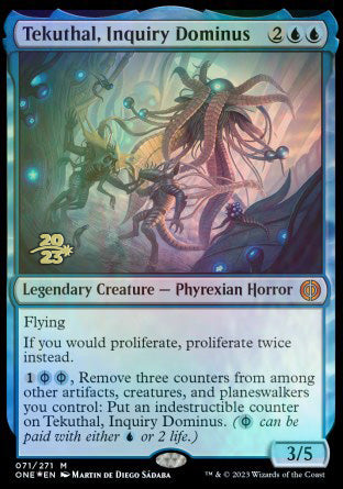 Tekuthal, Inquiry Dominus [Phyrexia: All Will Be One Prerelease Promos] | Enigma On Main