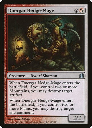 Duergar Hedge-Mage [Commander 2011] | Enigma On Main