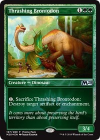 Thrashing Brontodon [Promo Pack: Core Set 2020] | Enigma On Main