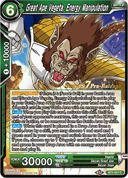 Great Ape Vegeta, Energy Manipulation (Assault of the Saiyans) [BT7-057_PR] | Enigma On Main