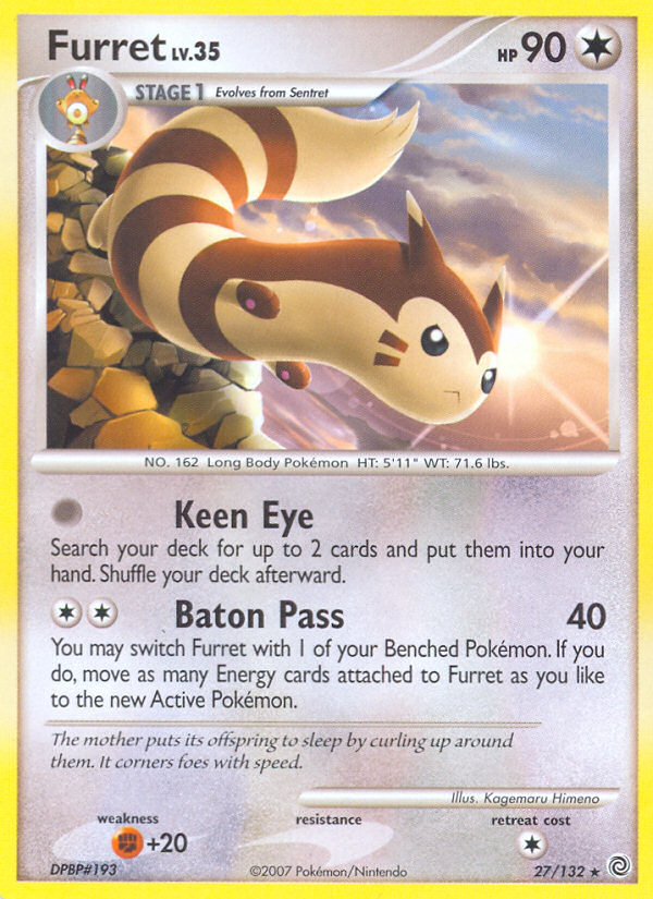 Furret (27/132) [Diamond & Pearl: Secret Wonders] | Enigma On Main