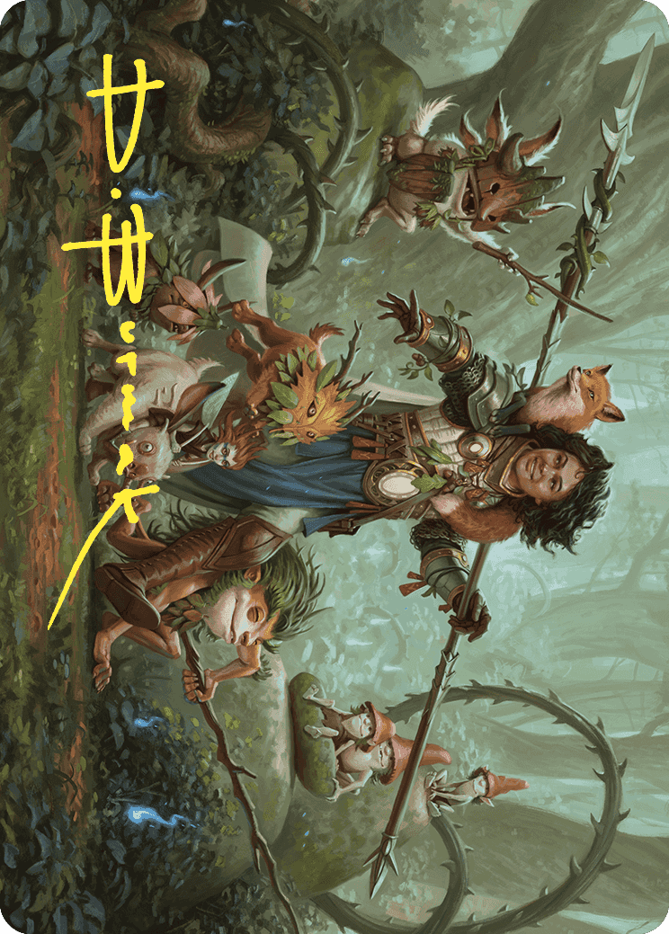 Ellivere of the Wild Court Art Card (Gold-Stamped Signature) [Wilds of Eldraine Art Series] | Enigma On Main