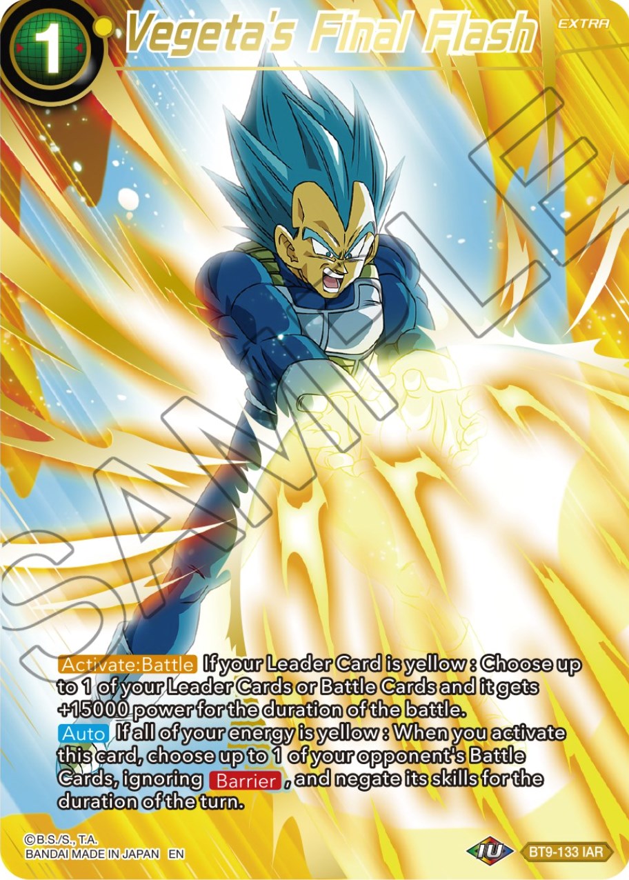 Vegeta's Final Flash (BT9-133) [Theme Selection: History of Vegeta] | Enigma On Main