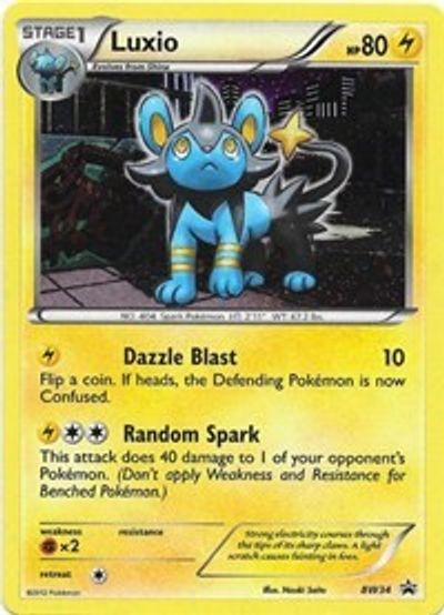 Luxio (BW34) (Cosmos Holo) [Black & White: Black Star Promos] | Enigma On Main