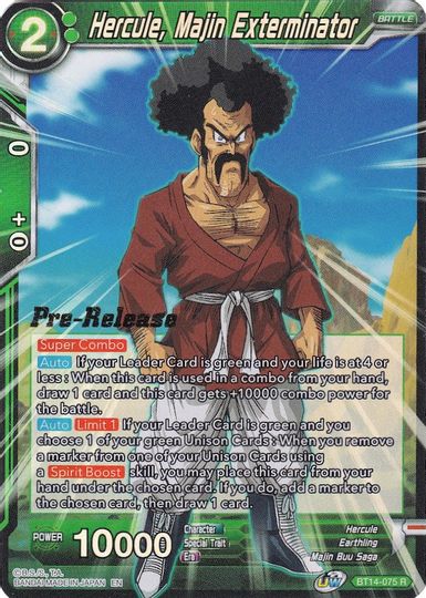 Hercule, Majin Exterminator (BT14-075) [Cross Spirits Prerelease Promos] | Enigma On Main