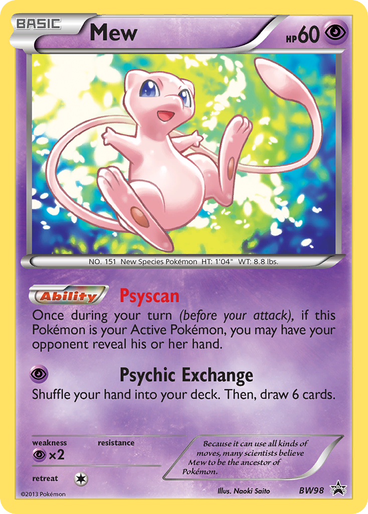 Mew (BW98) [Black & White: Black Star Promos] | Enigma On Main