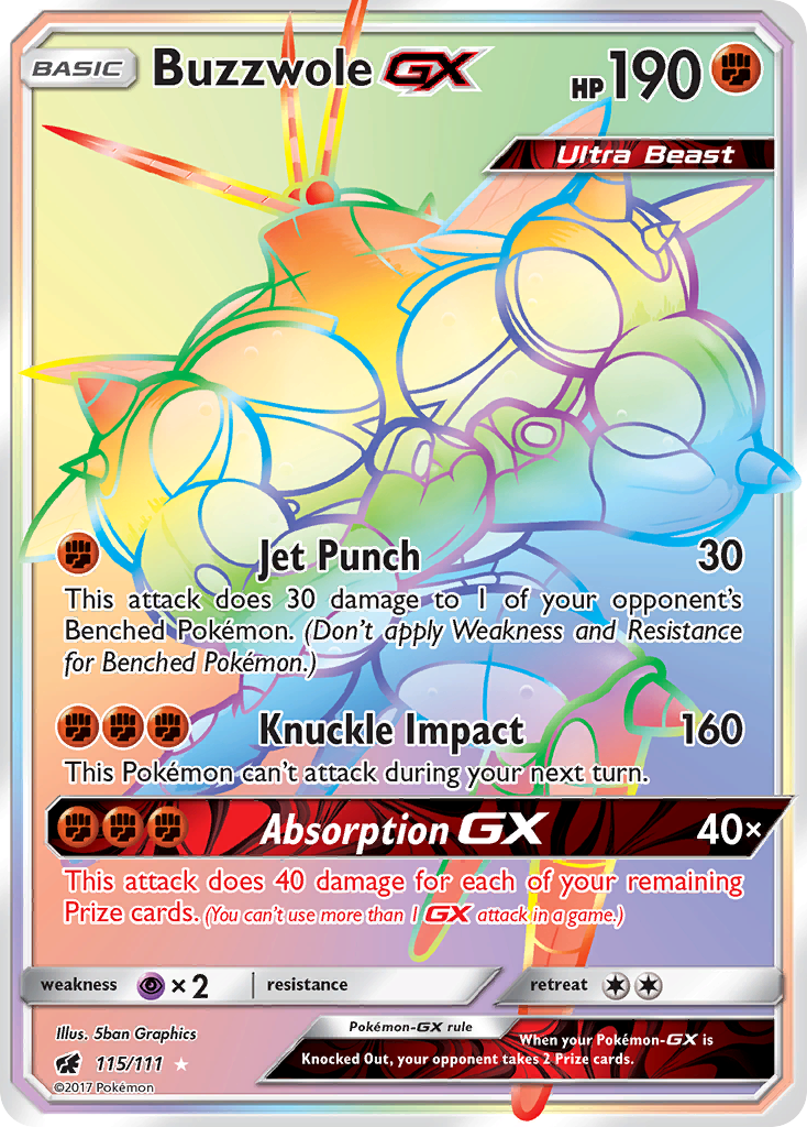 Buzzwole GX (115/111) [Sun & Moon: Crimson Invasion] | Enigma On Main