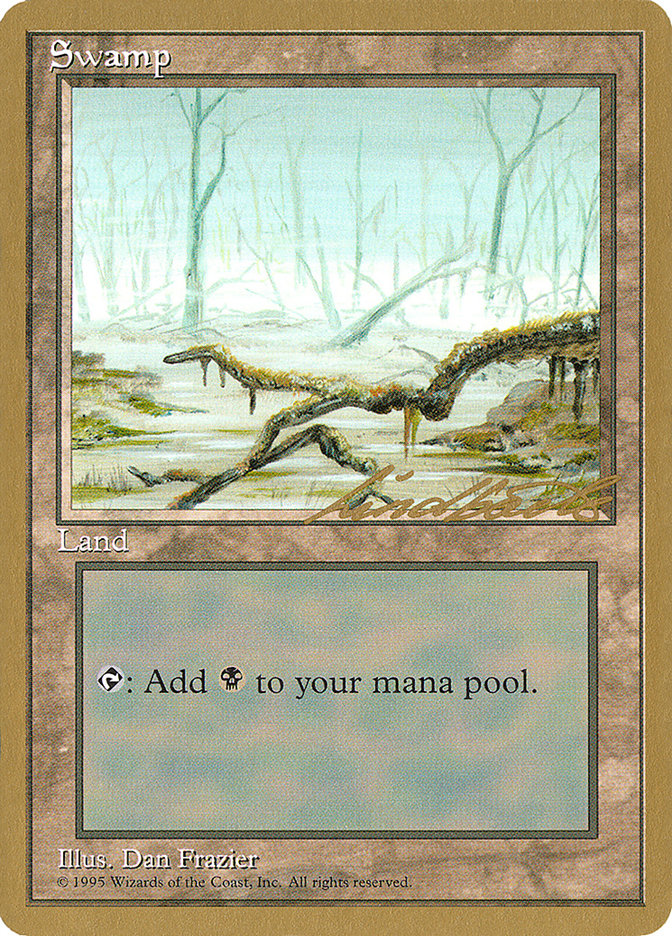 Swamp (ll372) (Leon Lindback) [Pro Tour Collector Set] | Enigma On Main