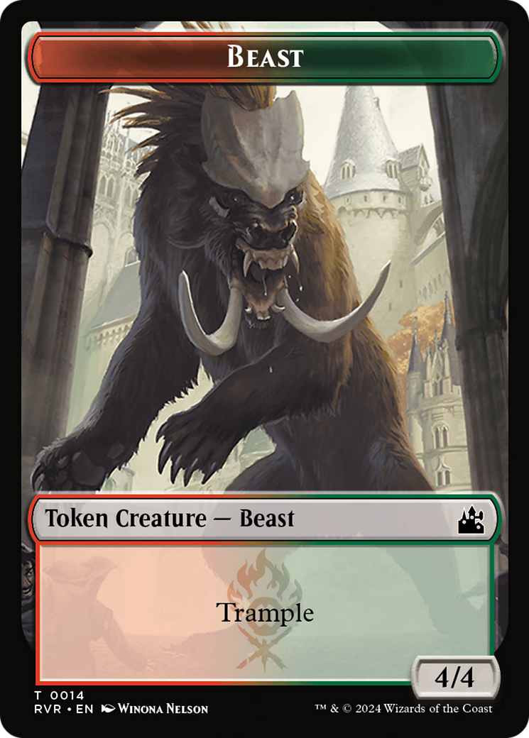 Beast Token [Ravnica Remastered Tokens] | Enigma On Main