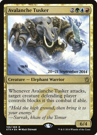 Avalanche Tusker [Khans of Tarkir Promos] | Enigma On Main