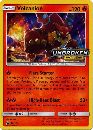 Volcanion (SM179) (Staff Prerelease Promo) [Sun & Moon: Black Star Promos] | Enigma On Main