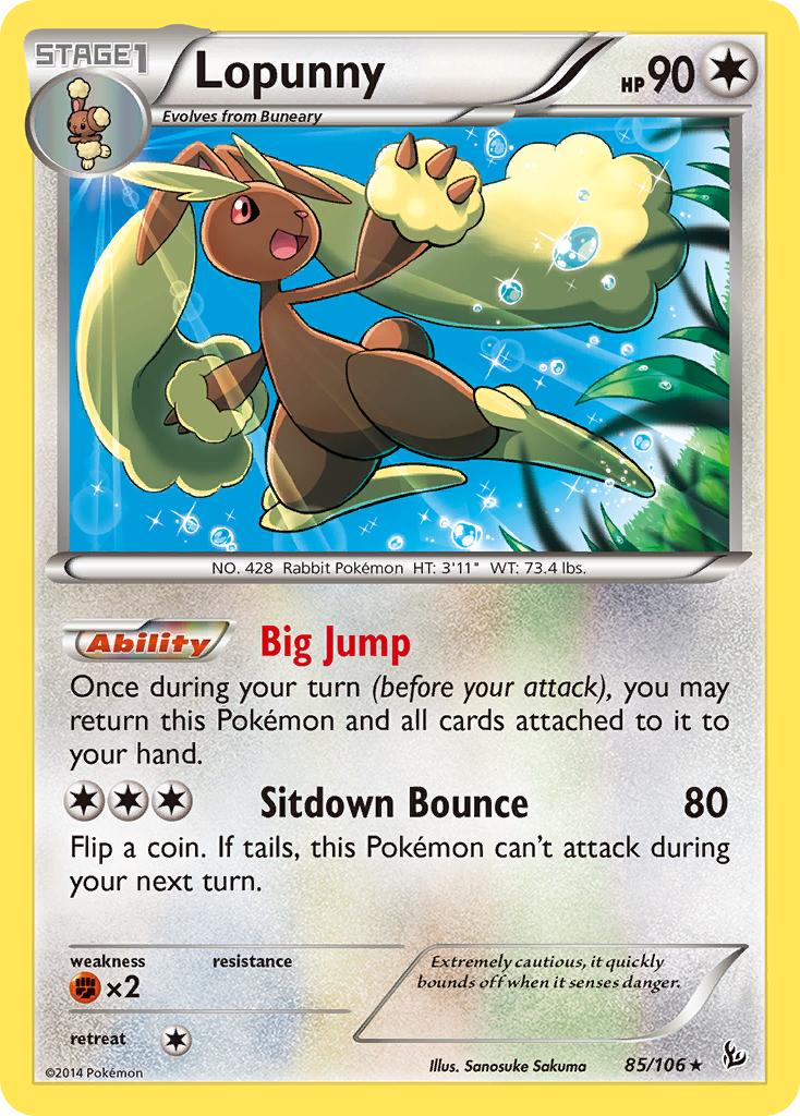 Lopunny (85/106) [XY: Flashfire] | Enigma On Main