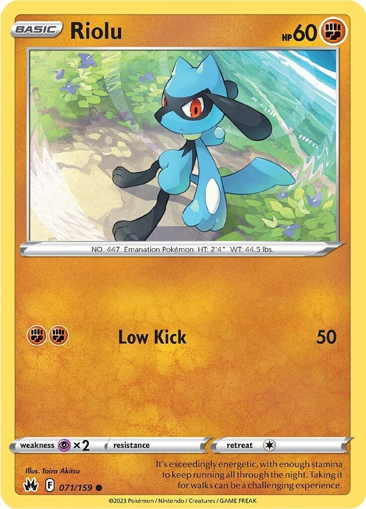 Riolu (071/159) [Sword & Shield: Crown Zenith] | Enigma On Main