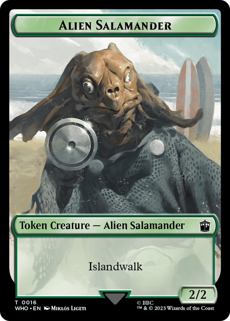 Alien Salamander // Mutant Double-Sided Token [Doctor Who Tokens] | Enigma On Main