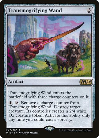 Transmogrifying Wand [Core Set 2019] | Enigma On Main