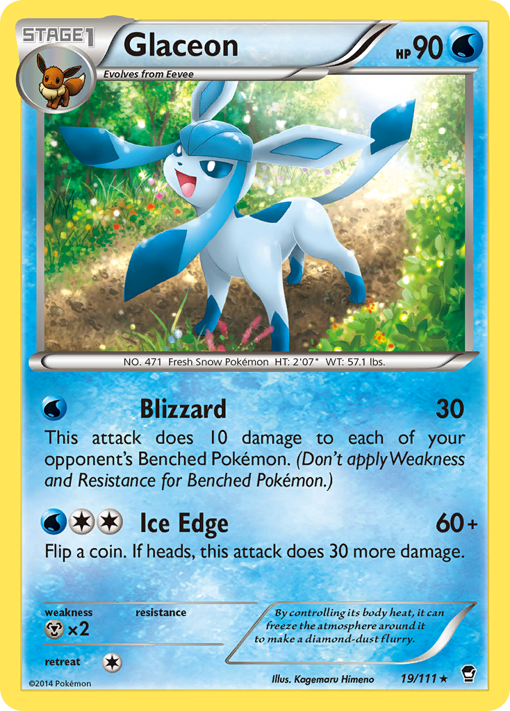 Glaceon (19/111) [XY: Furious Fists] | Enigma On Main