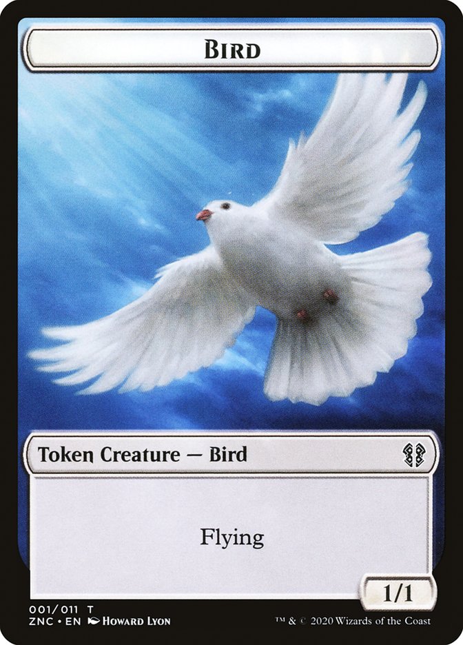 Bird // Kor Ally Double-sided Token [Zendikar Rising Commander Tokens] | Enigma On Main