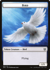 Bird // Kor Ally Double-sided Token [Zendikar Rising Commander Tokens] | Enigma On Main