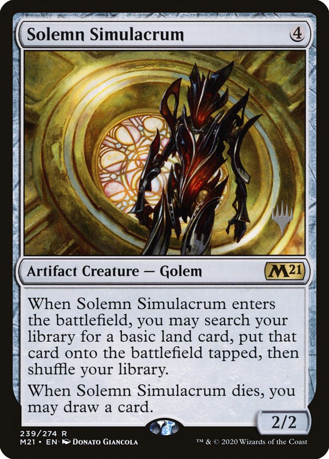 Solemn Simulacrum (Promo Pack) [Core Set 2021 Promos] | Enigma On Main