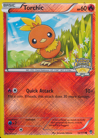 Torchic (12/111) (City Championship Promo) [XY: Furious Fists] | Enigma On Main