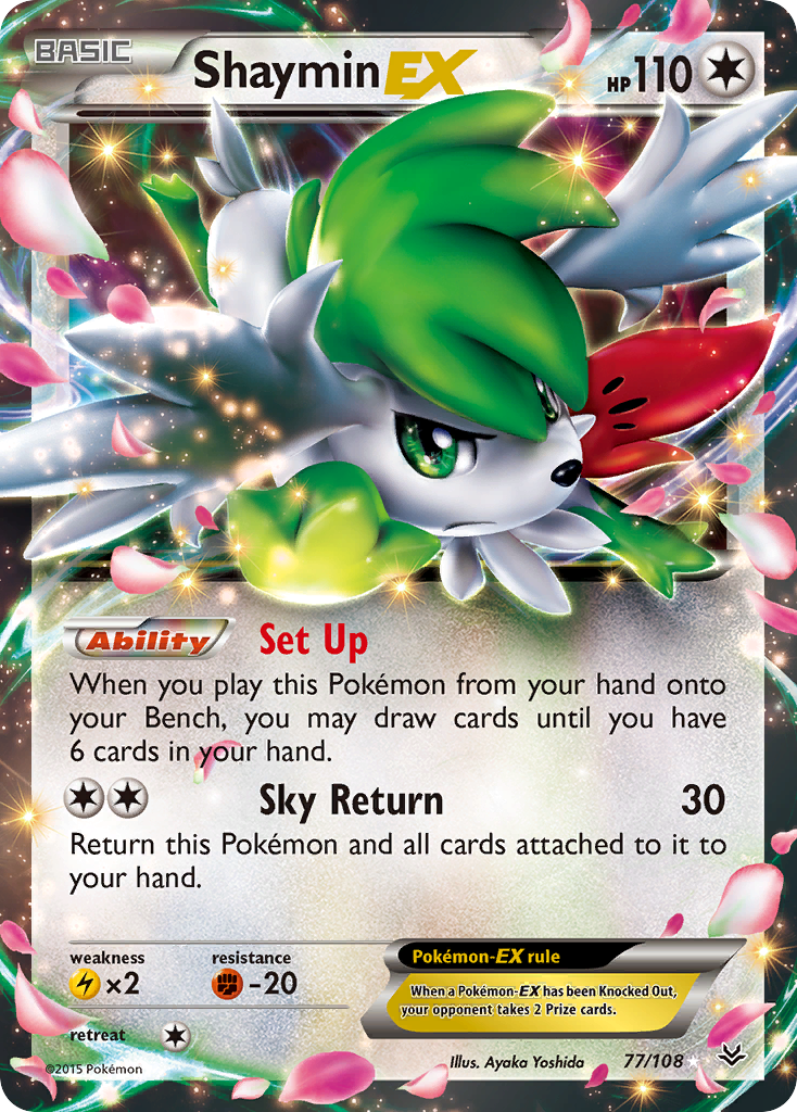 Shaymin EX (77/108) [XY: Roaring Skies] | Enigma On Main