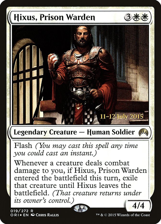 Hixus, Prison Warden [Magic Origins Prerelease Promos] | Enigma On Main