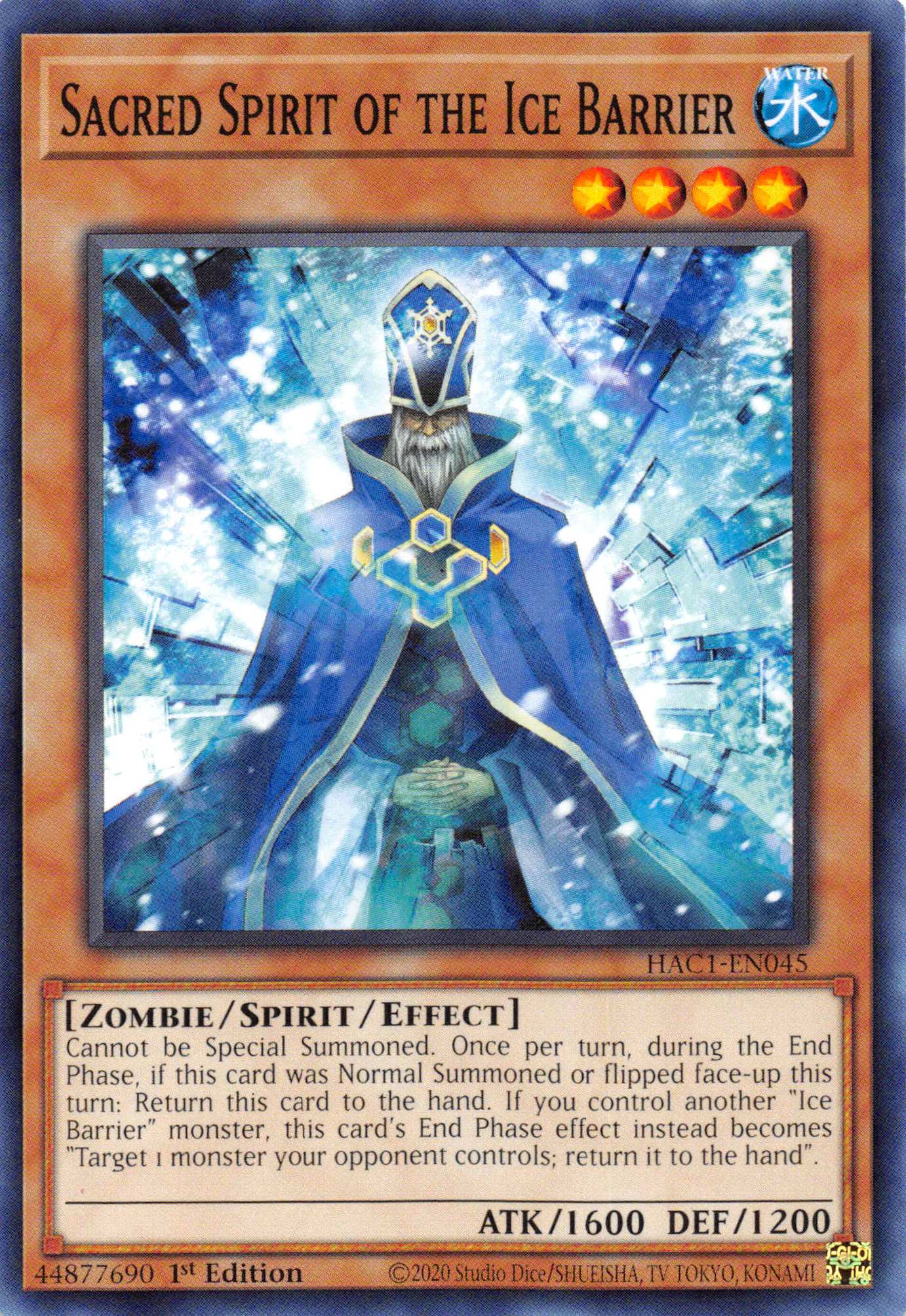 Sacred Spirit of the Ice Barrier (Duel Terminal) [HAC1-EN045] Parallel Rare | Enigma On Main