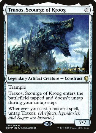 Traxos, Scourge of Kroog [Dominaria Promos] | Enigma On Main