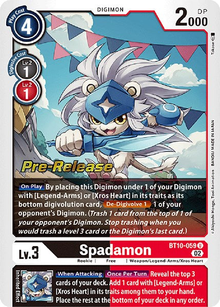 Spadamon [BT10-059] [Xros Encounter Pre-Release Cards] | Enigma On Main