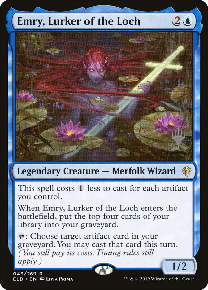 Emry, Lurker of the Loch (Promo Pack) [Throne of Eldraine Promos] | Enigma On Main