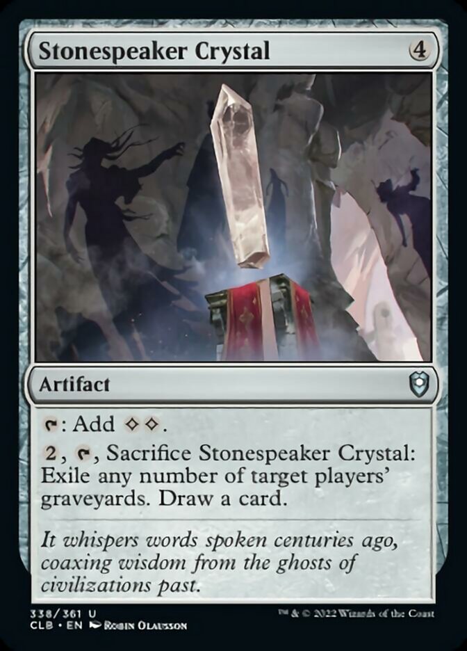 Stonespeaker Crystal [Commander Legends: Battle for Baldur's Gate] | Enigma On Main