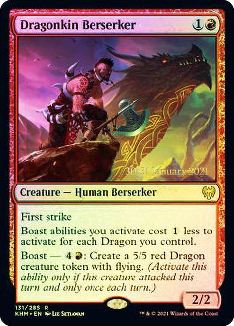 Dragonkin Berserker  [Kaldheim Prerelease Promos] | Enigma On Main