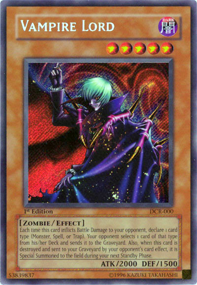 Vampire Lord [DCR-000] Secret Rare | Enigma On Main