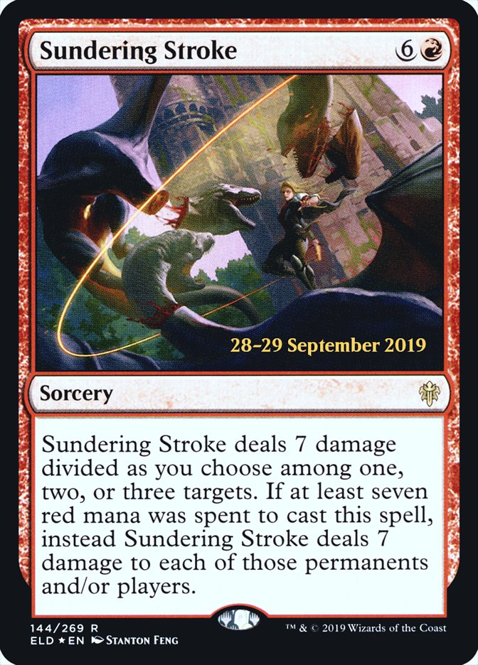 Sundering Stroke  [Throne of Eldraine Prerelease Promos] | Enigma On Main