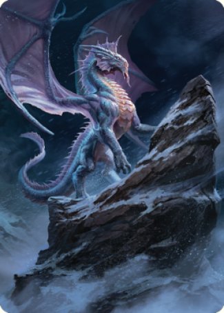 Ancient Silver Dragon Art Card (06) [Commander Legends: Battle for Baldur's Gate Art Series] | Enigma On Main