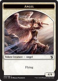Angel // Soldier Double-sided Token [Commander 2018 Tokens] | Enigma On Main